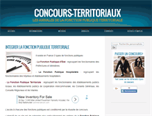 Tablet Screenshot of concours-territoriaux.fr